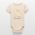 I go, where Mommy goes - Kurzarmbody - soft Ecru