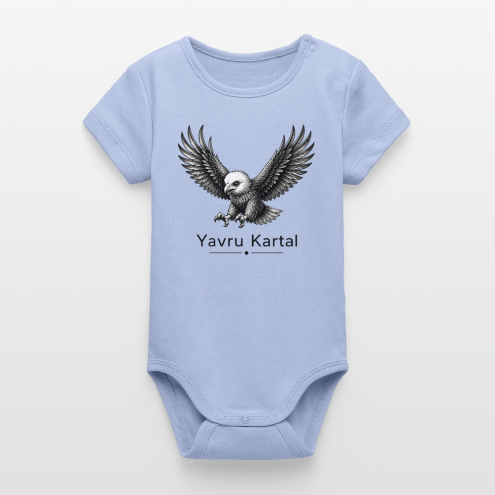 Organic Short Sleeve Baby Bodysuit by Stanley/Stella - sky