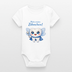 Erstes Zähnchen Blau - Babybody - white