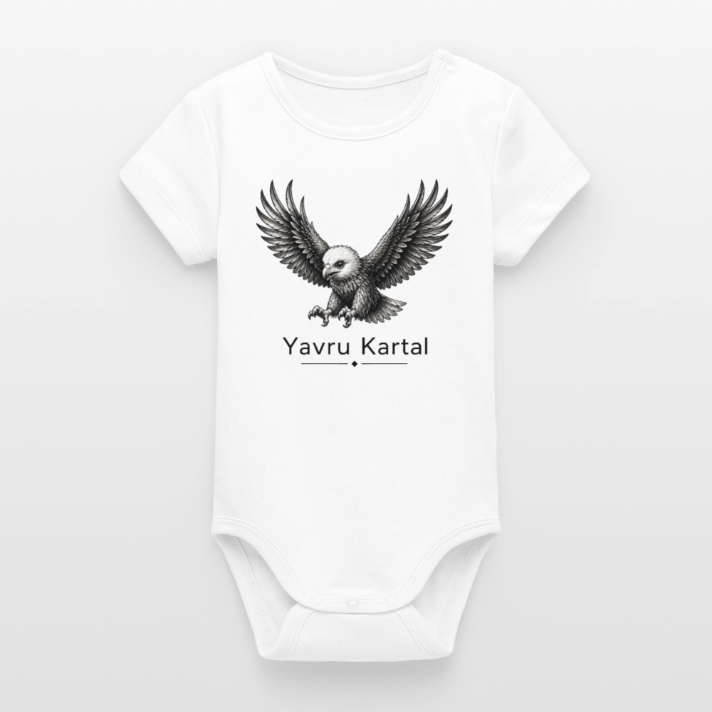 Organic Short Sleeve Baby Bodysuit by Stanley/Stella - white