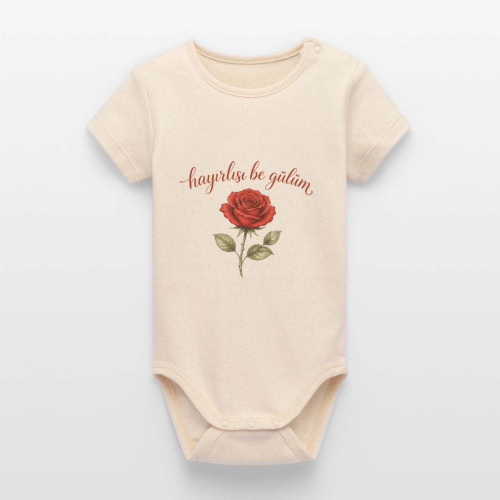 Hayırlısı be gülüm - Kurzarmbody - soft Ecru