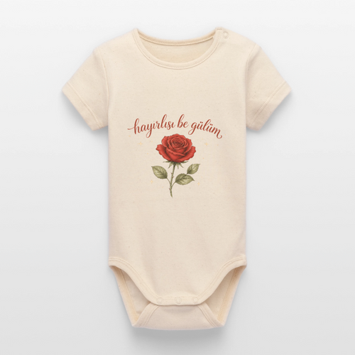 Hayırlısı be gülüm - Kurzarmbody - soft Ecru