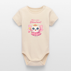 Erstes Zähnchen Rosa - Babybody - soft Ecru