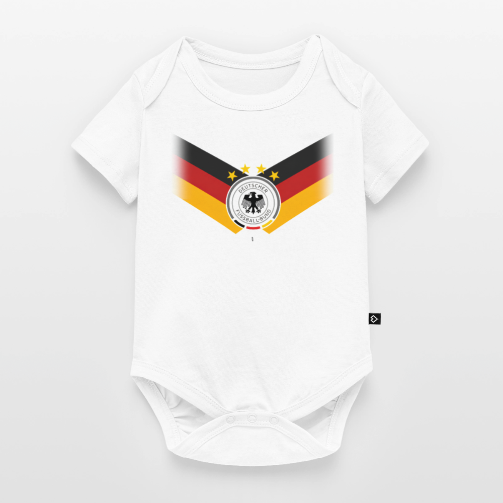 Organic Short-sleeved Baby Bodysuit - Weiß