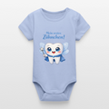 Erstes Zähnchen Blau - Babybody - sky