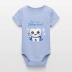 Erstes Zähnchen Blau - Babybody - sky