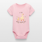 I go, where Mommy goes - Kurzarmbody - cotton pink