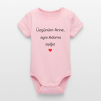 Üzgünüm Anne, ayni Adama aşığız - Kurzarmbody - cotton pink