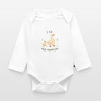 I go, where Mommy goes - Langarmbody - white