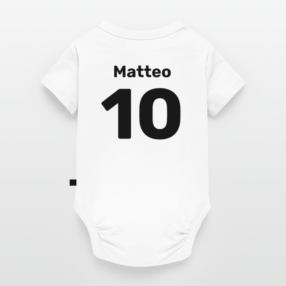 Organic Short-sleeved Baby Bodysuit - Weiß