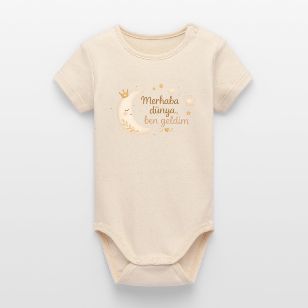 Merhaba Dünya - Babybody - soft Ecru