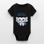 Erstes Zähnchen Blau - Babybody - black