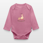 I go, where Mommy goes - Langarmbody - mauve